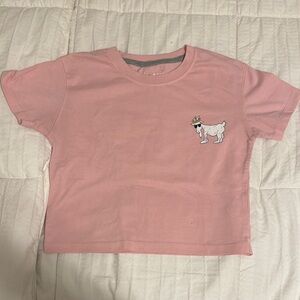 Goat USA Cropped Tee, Girls XL